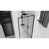Rea RAPID FOLD BLACK sprchové dvere zalamovacie 100 x 195 cm K6420