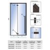 Rea FARGO BLACK sprchové dvere jednokrídlové 110 x 195 cm K6325