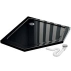 Rea DIAMOND BLACK akrylátová sprchová vanička 90 x 90 cm K8543